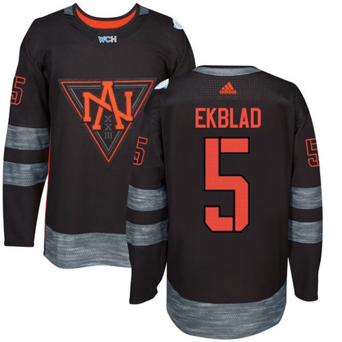 Team North America #5 Aaron Ekblad Black 2016 World Cup Stitched Youth NHL Jersey